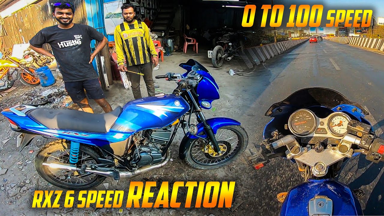 YAMAHA RXZ 6 SPEED CRAZY SOUND REACTION 😍 *IMPORTED 2 STROKE ROCKET* 🔥