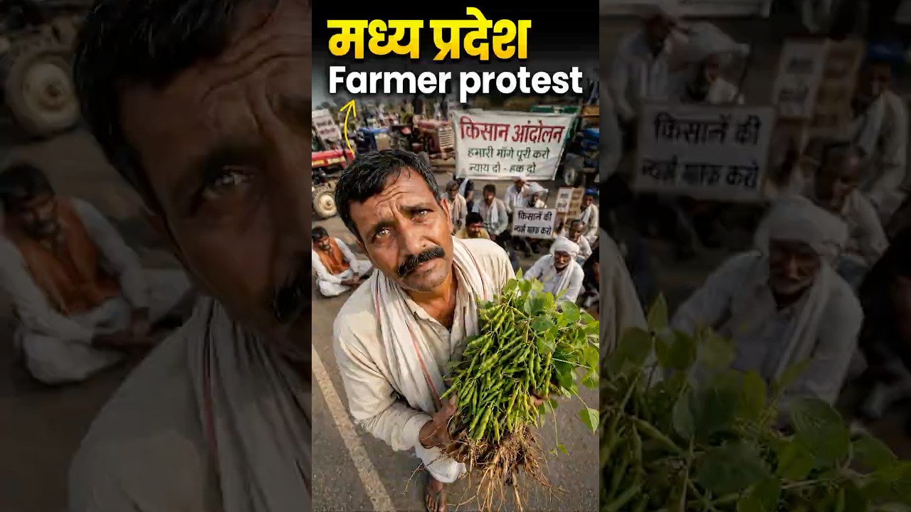 Farmer Protest Bhopal MP #bhopal #shorts
