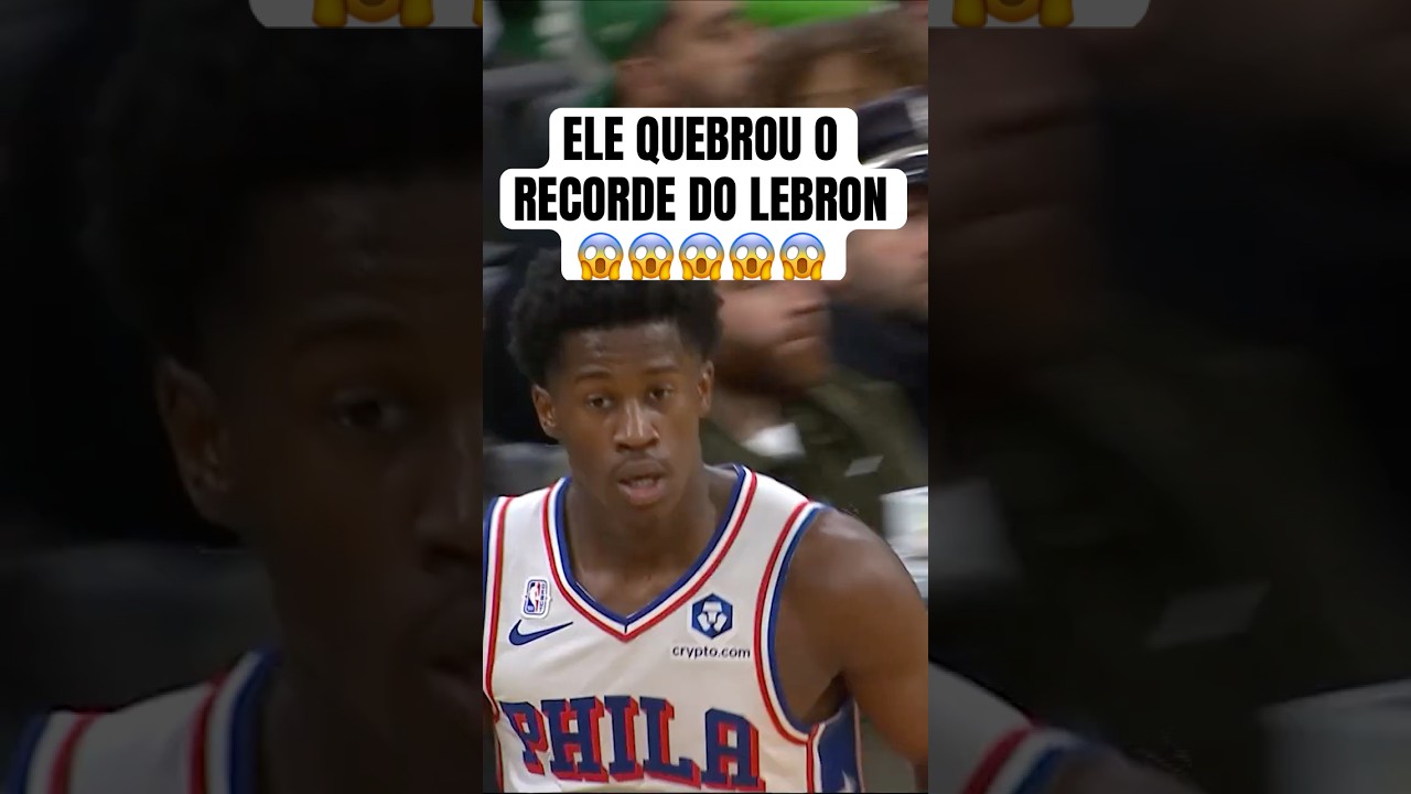 HE BROKE LEBRON'S RECORD 😱 #NBA #basketball #shorts