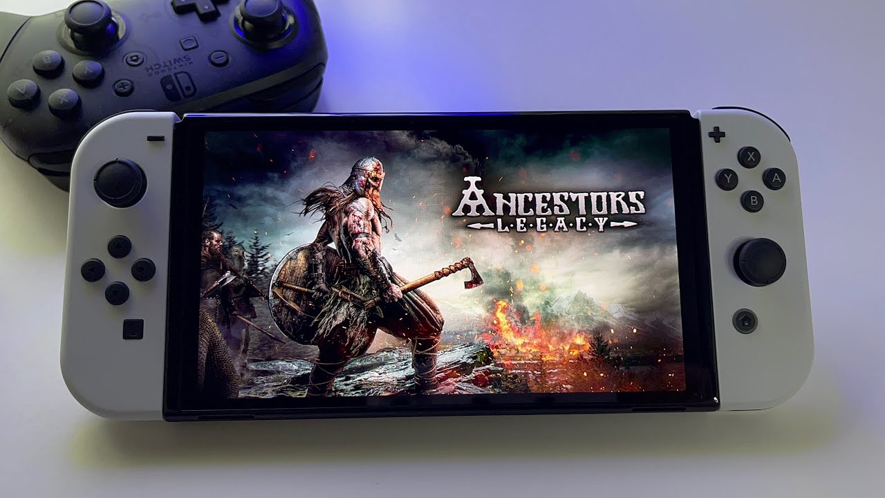Review Ancestors Legacy | Switch OLED gameplay | is it a good strategy game?