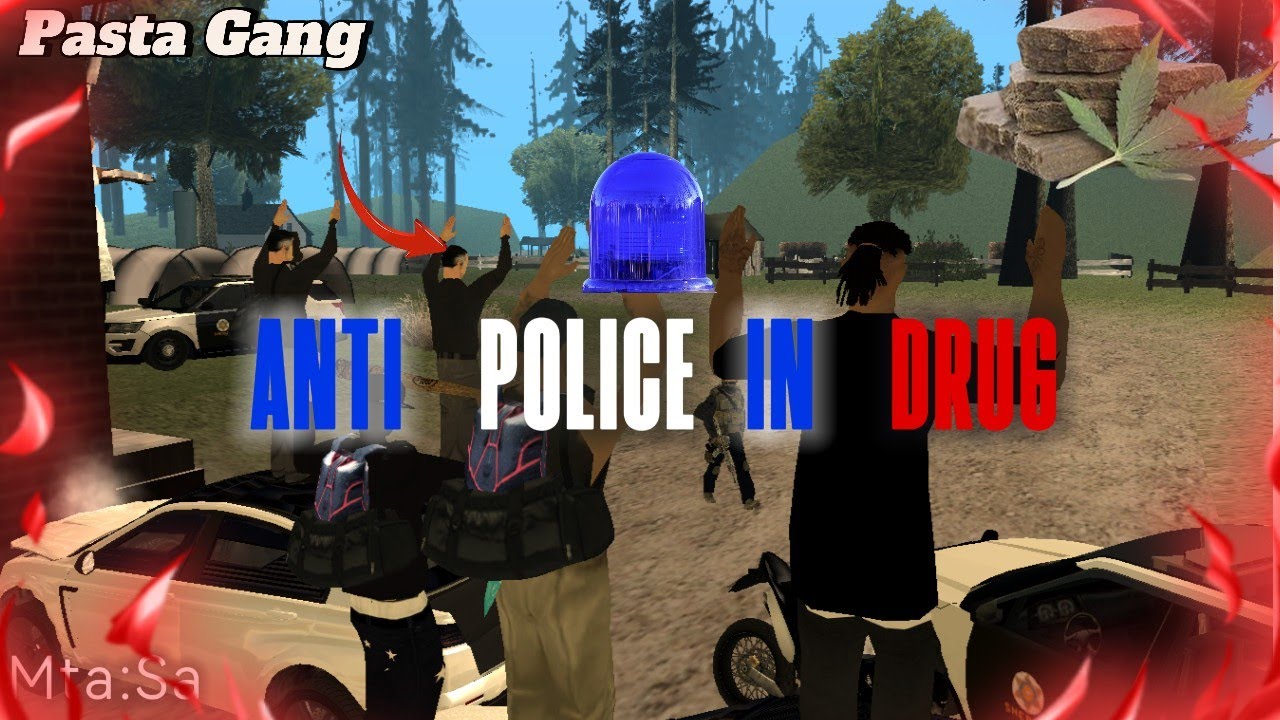 MTA SA Morocco: Anti Police In Drug [ Pasta Gang + Mafia ] Vs LSPD Police