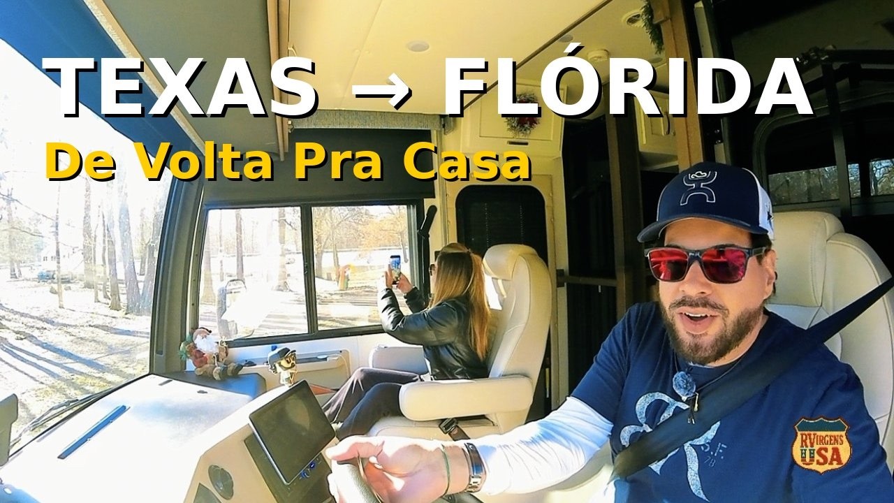 Do Texas à Flórida | Réveillon no Meaher State Park e Nossa Primeira lavagem do Motorhome 🇺🇸