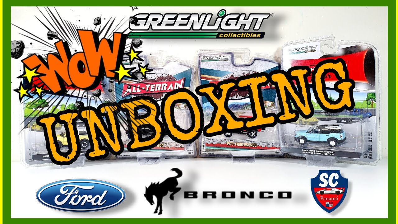Greenlight Ford Bronco Collection 1/64 Súper Unboxing 😍 #diecast #greenlight #collection