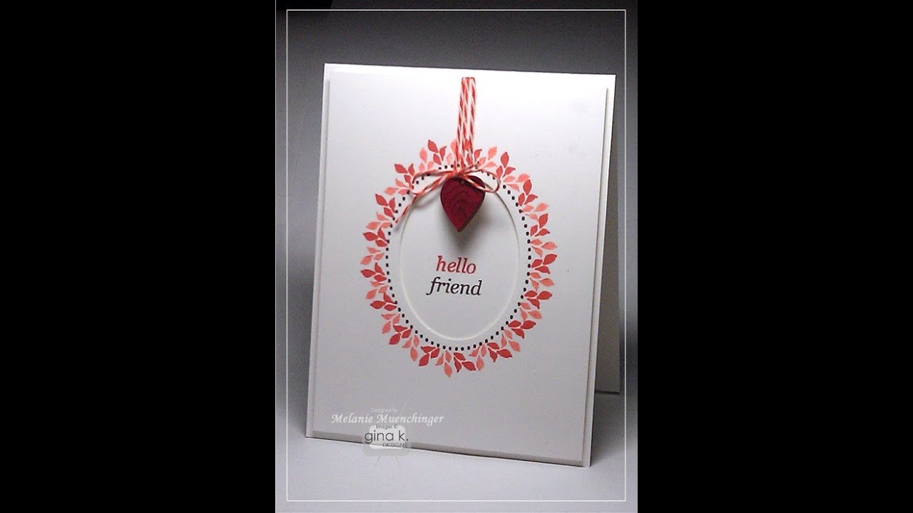 CAS Stamped Wreath