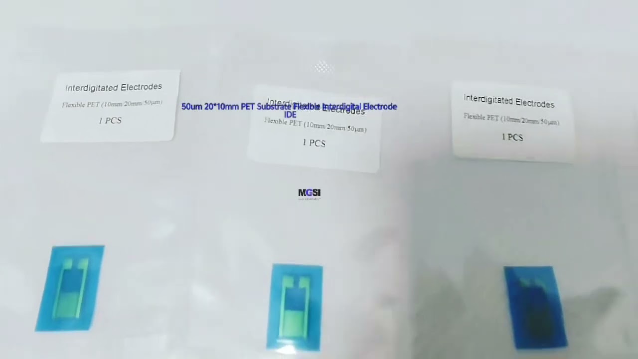 50µm PET Substrate Flexible Interdigital Electrode (IDE) – Lab & R&D Applications