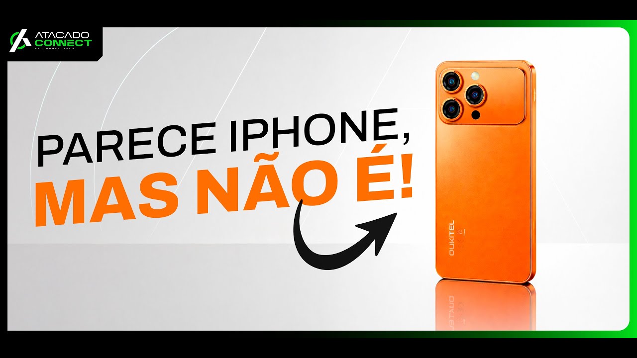 Parece um iPhone 17, mas custa MUITO menos — Oukitel P1 Pro Review