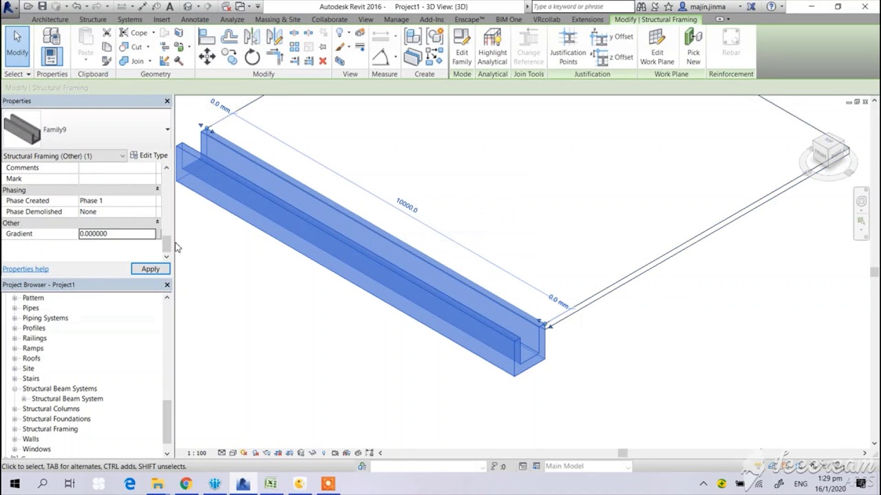 Revit _ Create Parametric Trench Drain