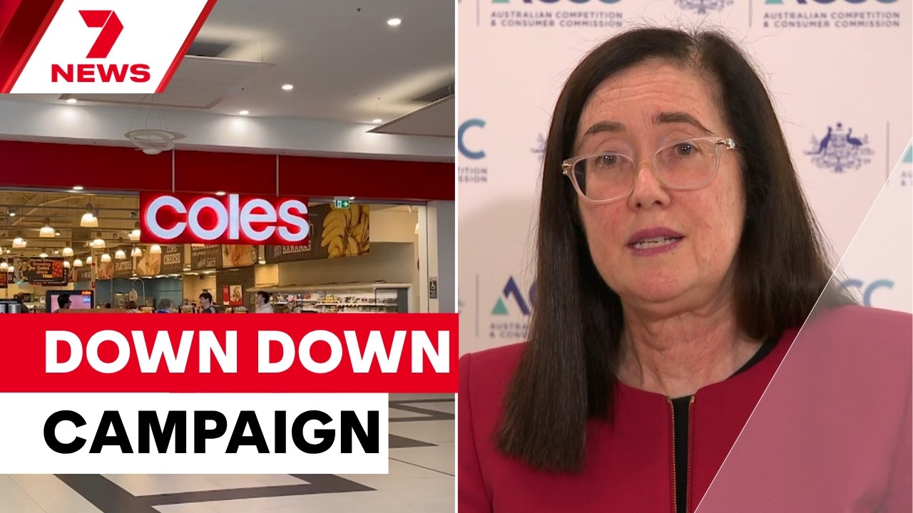 Australian Competition and Consumer Commission's findings on Coles' 'down down' discounts | 7NEWS