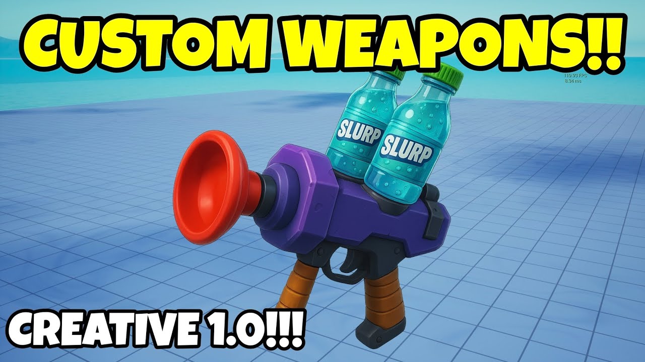 Как создать свое оружие в Fortnite Creative 1.0!!! (Руководство)