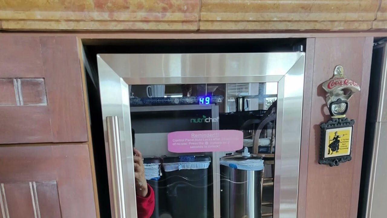 NutriChef PKCWC12 Wine Refrigerator Review - Super Quiet!