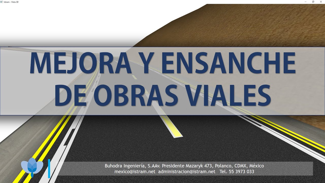 Webinar ISTRAM Mejora y Ensanche de Carreteras