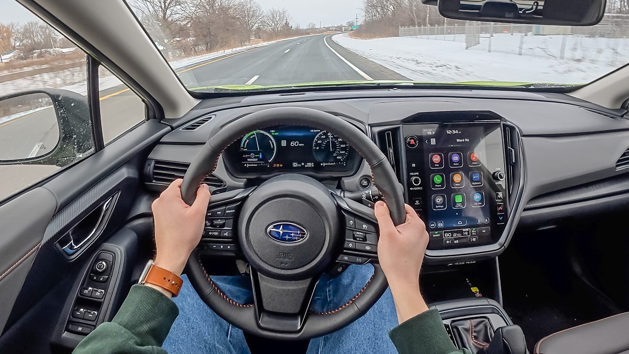 2026 Subaru Crosstrek Hybrid - POV Winter Test Drive (Binaural Audio)