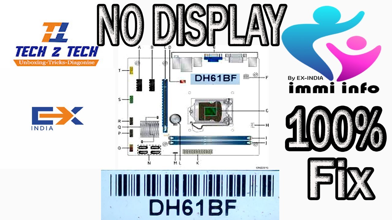 INTEL DH61BF NO DISPLAY FIX CASE STUDY 100% WORKING