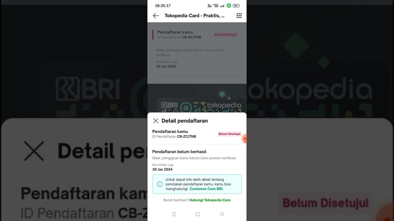 ciri ciri kartu kredit bri tokopedia card di acc
