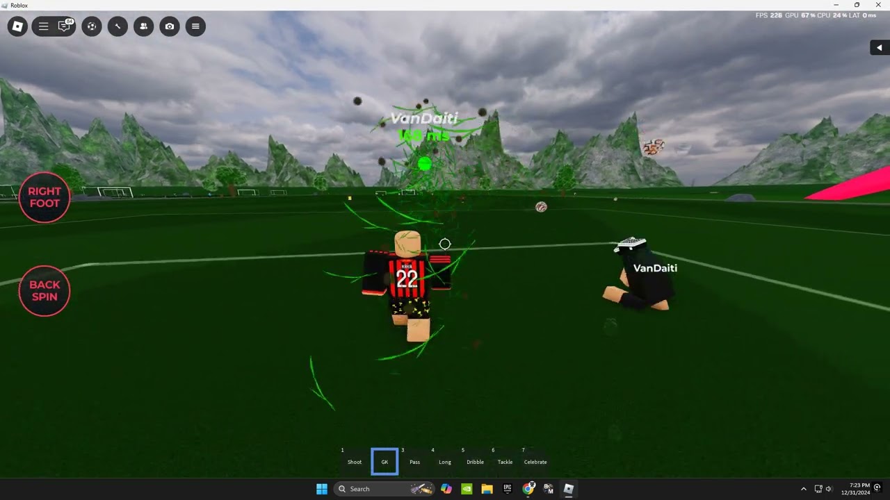 Saving Goals in Trs Public pitch Training 1v1
