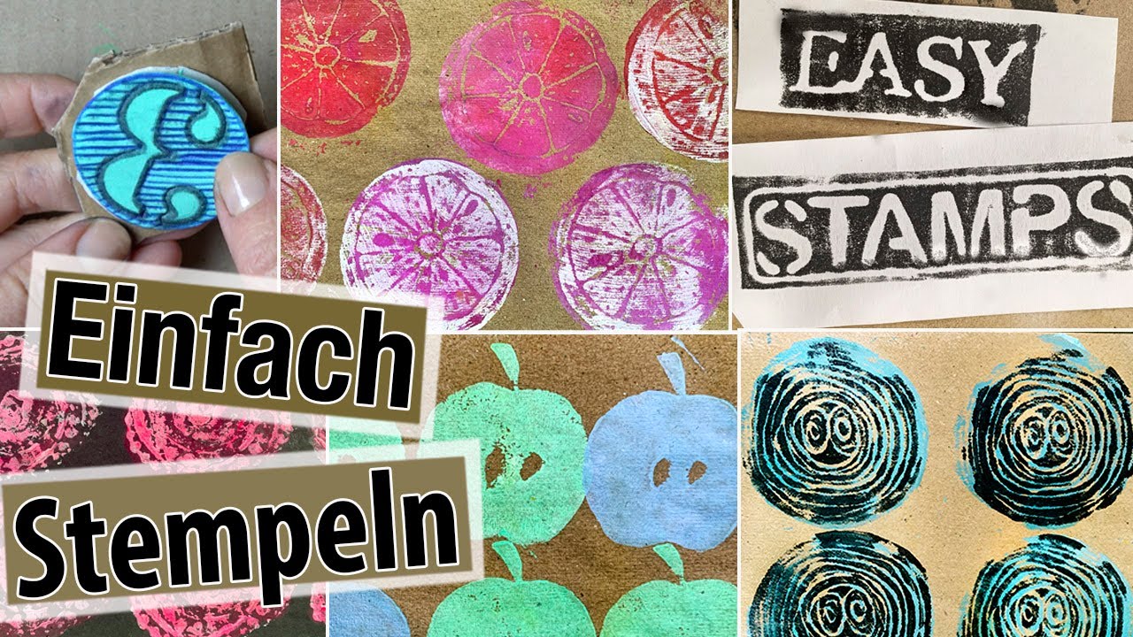 SUPER EINFACH! STEMPEL SELBER MACHEN I DIY I Moosgummi