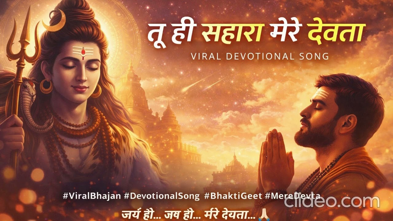 Tu Hi Sahara Mere Devta 🙏  Emotional Bhakti Song  Viral Devotional 2026