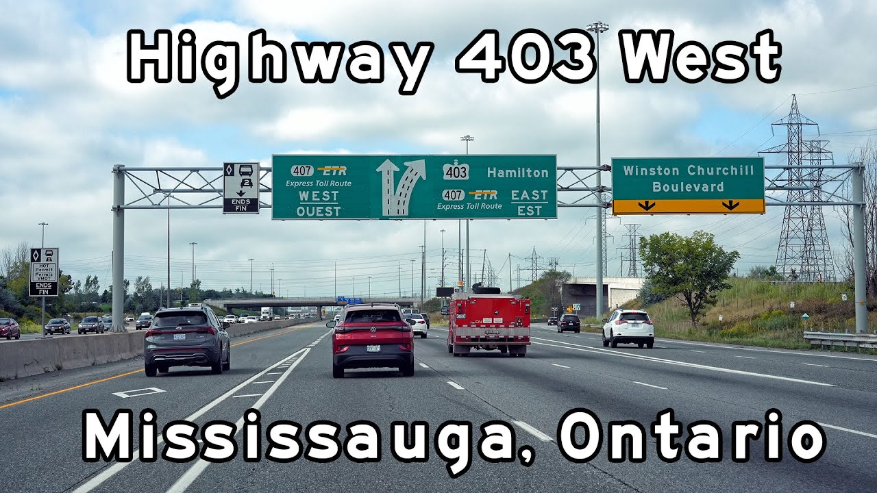 Ontario Highway 403 West - Mississauga (Toronto) - August, 2024