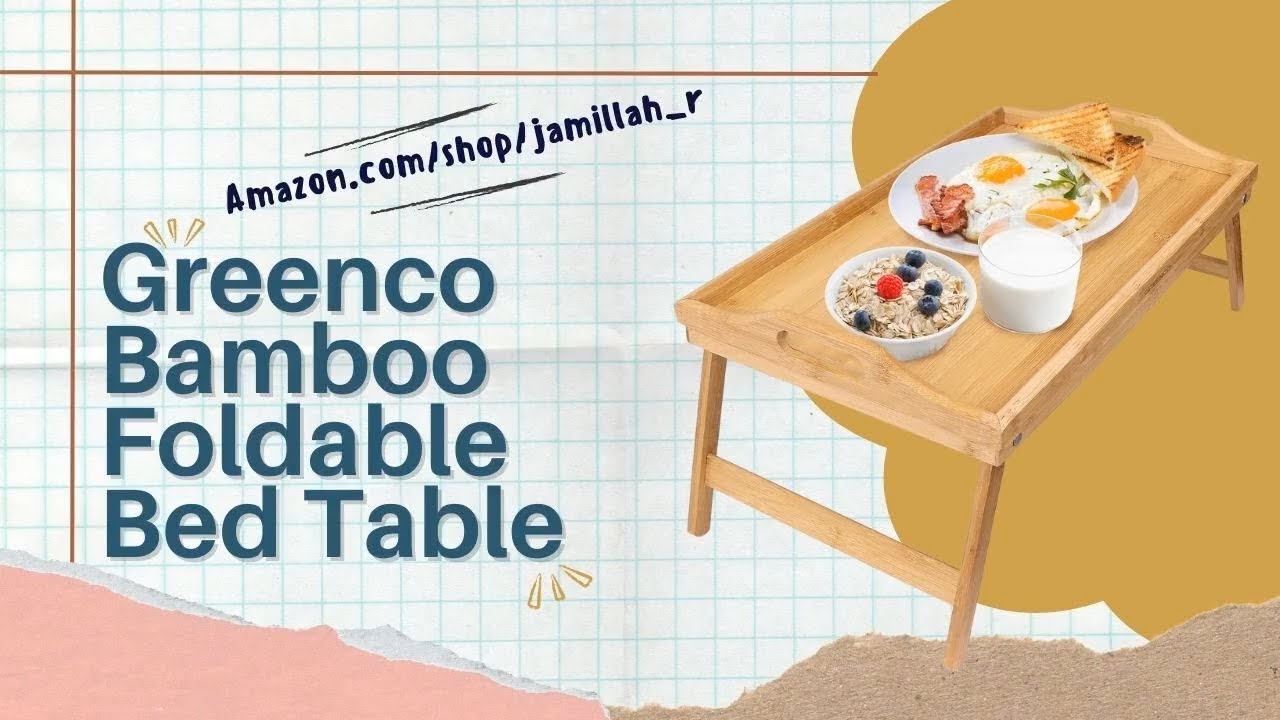Bed Table Tray with Folding Legs | Ultimate Breakfast & Laptop Tray