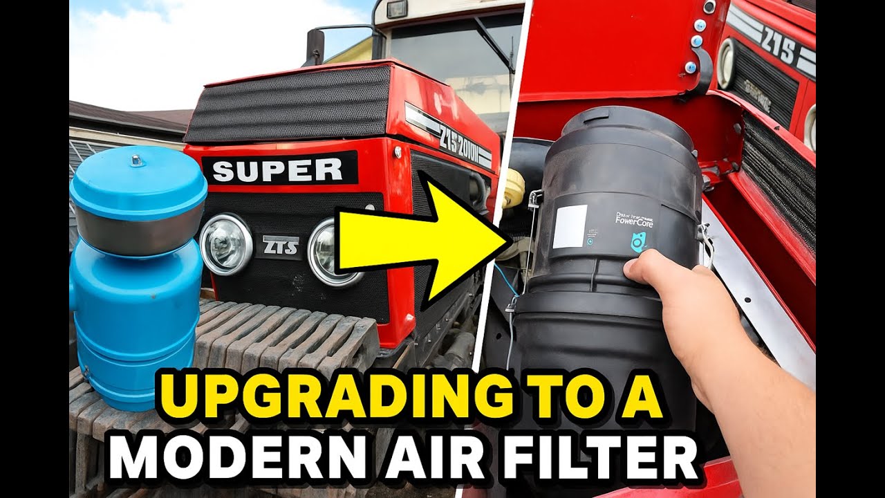 09. 🔧 Výmena starého olejového filtra za moderný Donaldson PowerCore | Zetor ZTS upgrade