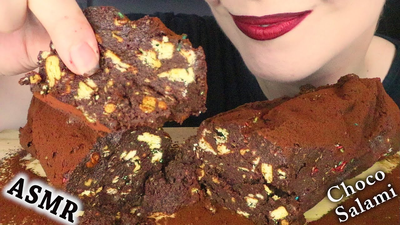CHOCOLATE SALAMI - MOSAIC 🍩 | No Talking | ASMR Mukbang - 먹방 | Real Eating Sounds