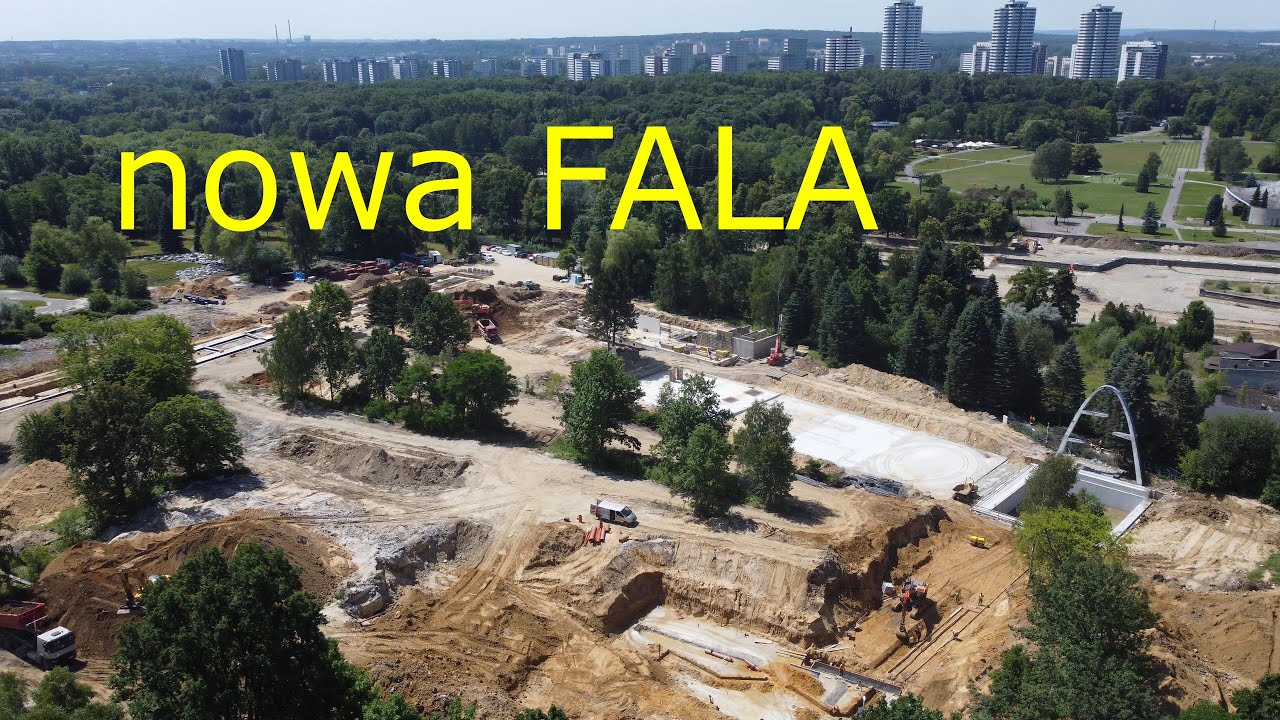 Budowa basenu Fala w Parku Śląskim - lipiec 2023