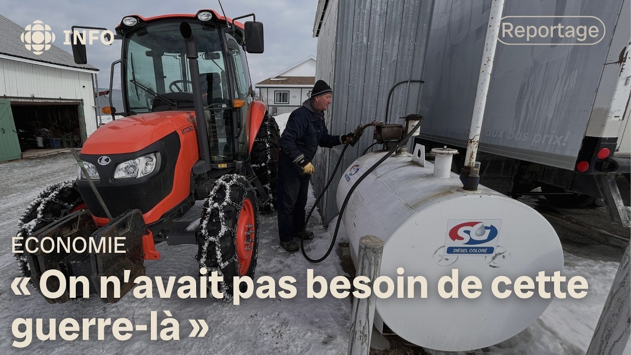 La hausse des prix du carburant inquiète des agriculteurs de la région de Québec