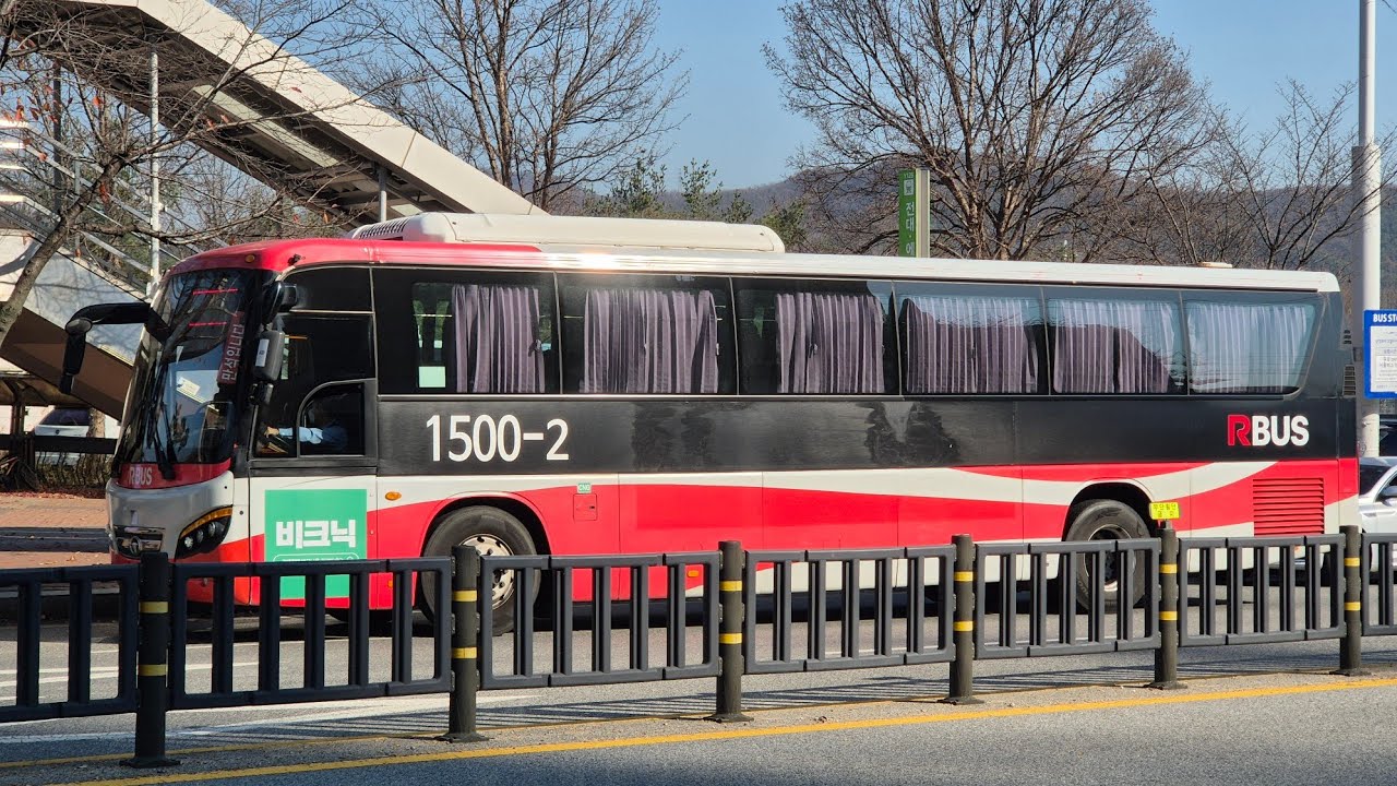 용인버스 1500-2번 서울 사당역 ~ 용인 포곡 주행