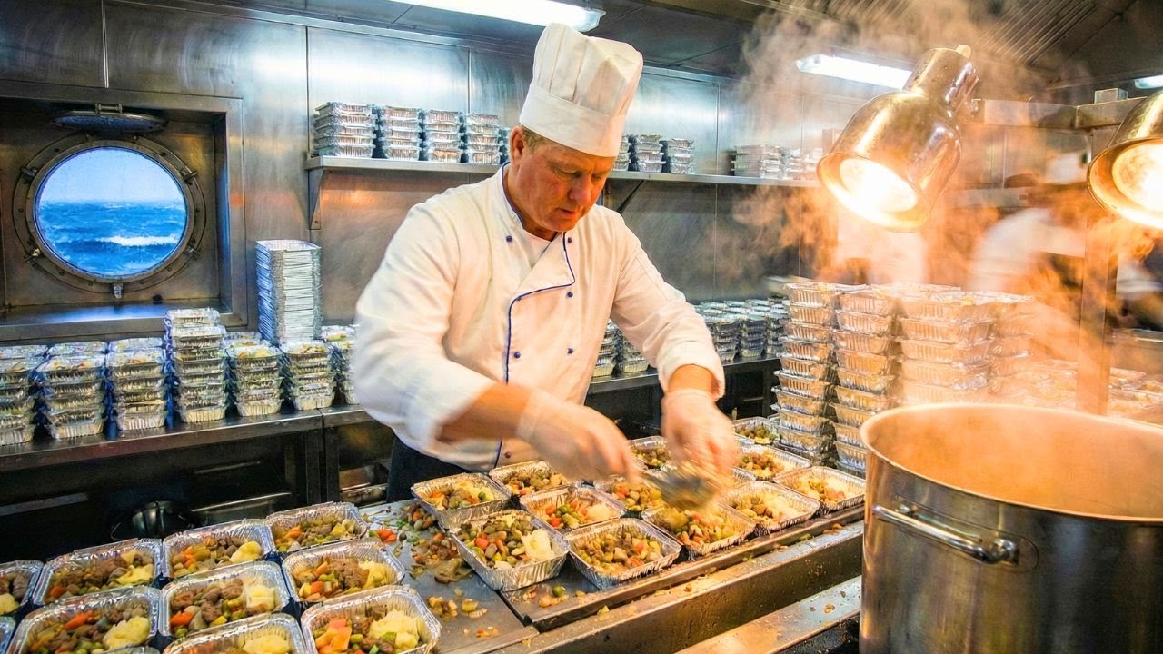How Oil Rig Cook Prepares 600 Meals a Day Offshore