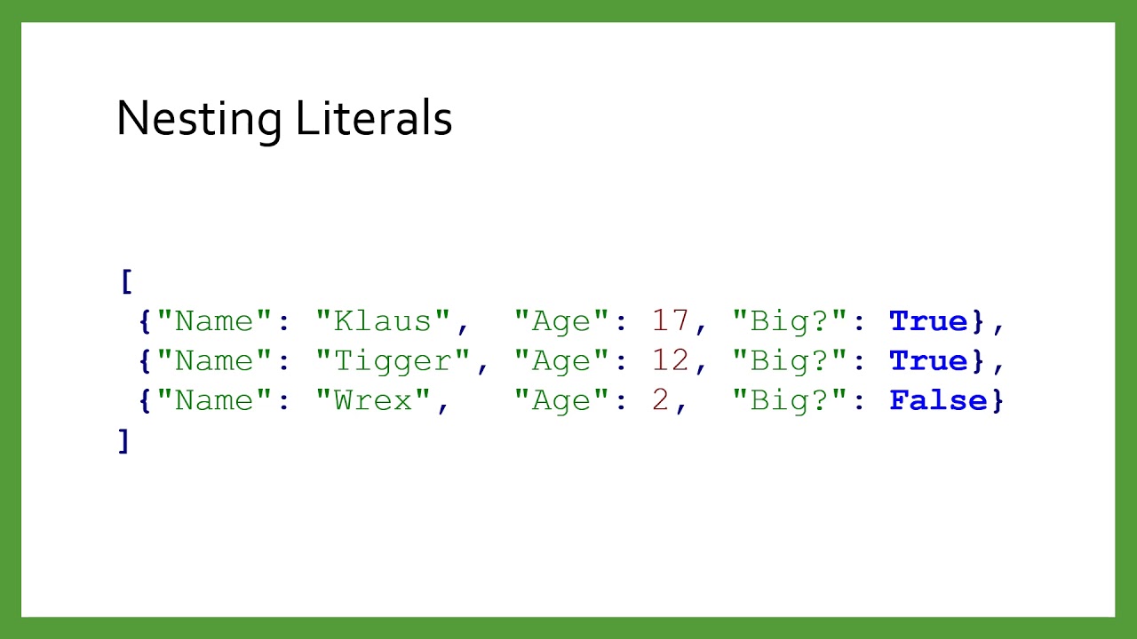 Nested Data