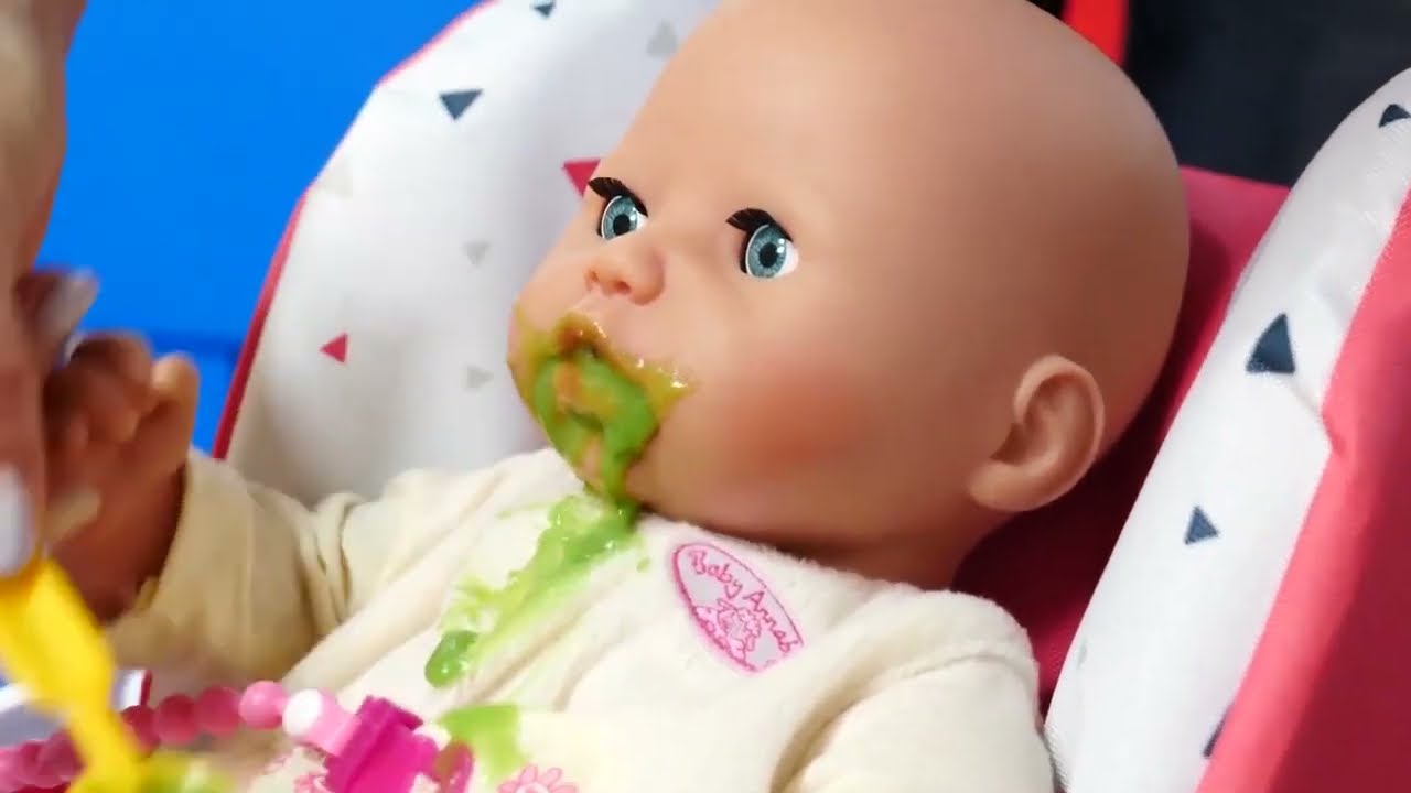 Boneka Baby Annabell dan Baby Born | Bermain Masak-Masakan dan Merawat Boneka