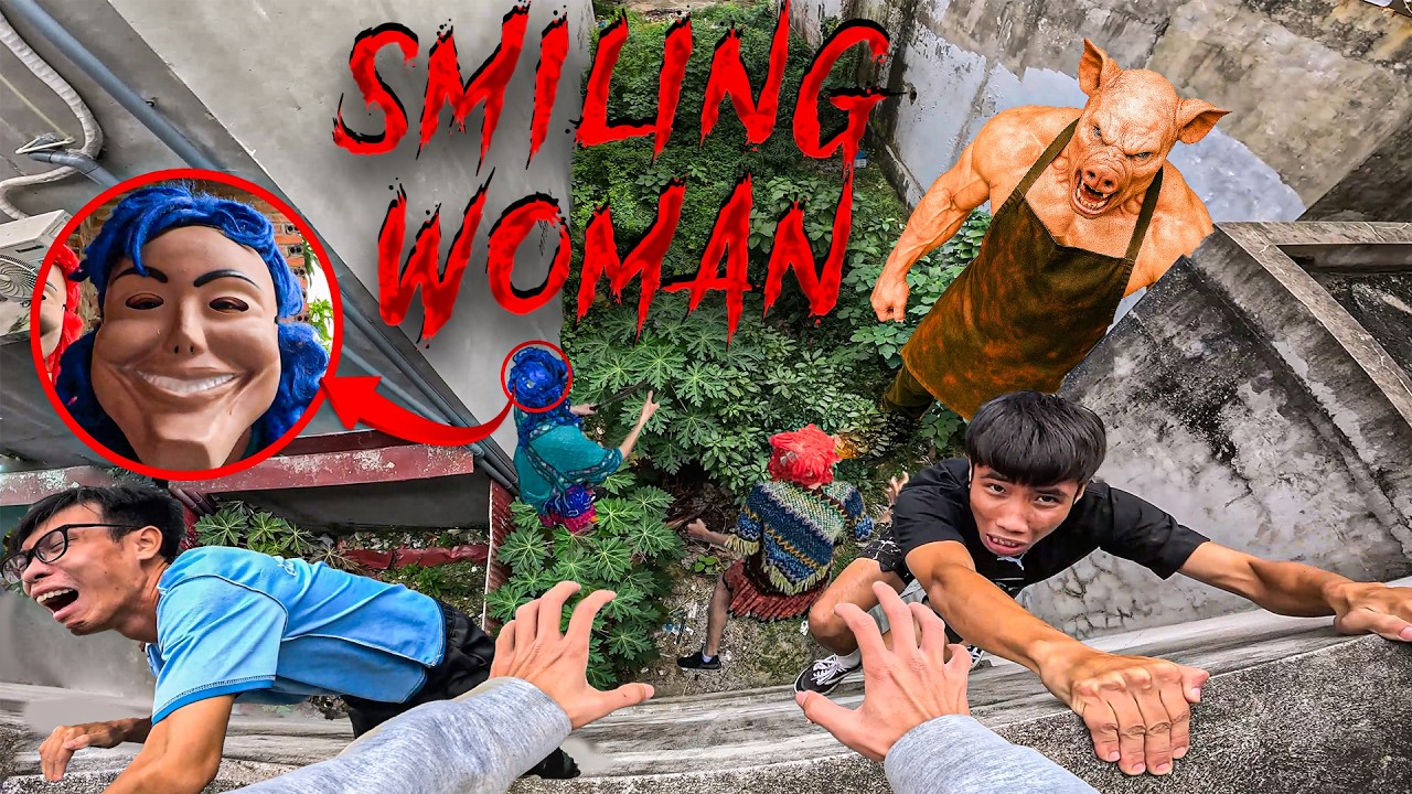 ESCAPING SMILING WOMAN REAL LIFE ( Best of Compilation Season 6 ) Horror Parkour Pov | 3RUN