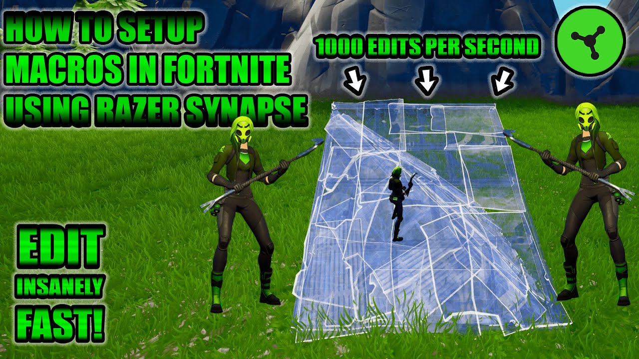 HOW TO SETUP A MACRO IN RAZER SYNAPSE FOR FORTNITE ( 1000 EDITS PER SECOND )