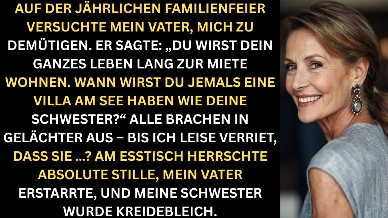 Beim Familienesen sagten meine Eltern Du wirst dein ganzes Leben lang zur Miete wohnen Bis ich leise