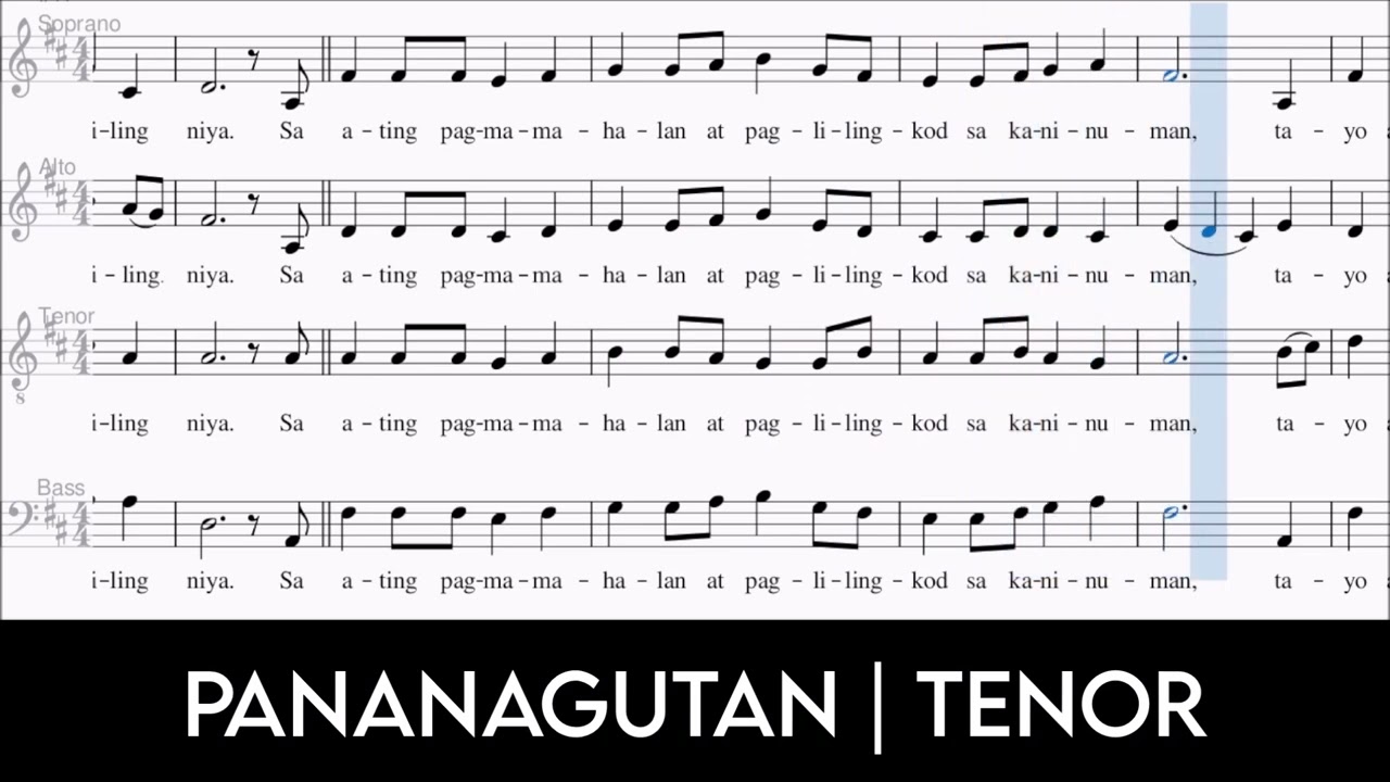 PANANAGUTAN | TENOR