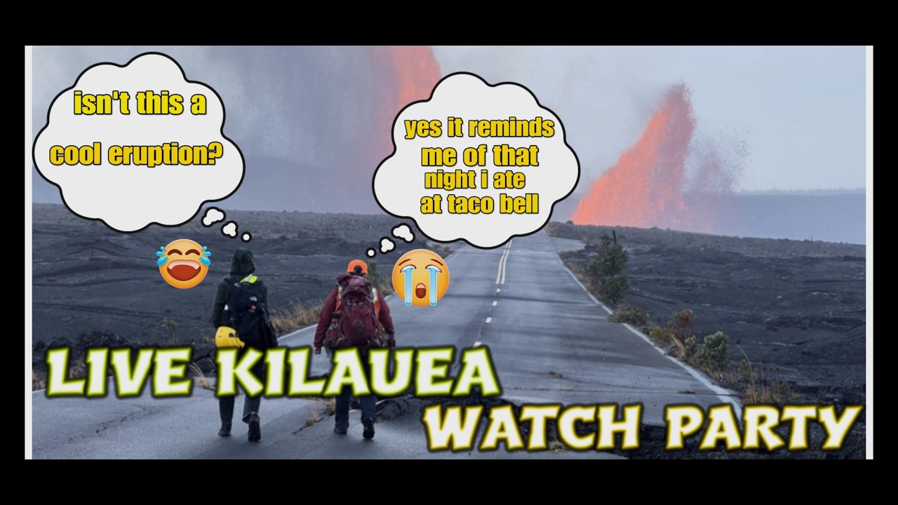 #LIVE KILAUEA WATCH PARTY #hawaiivolcano #live #lava #popular
