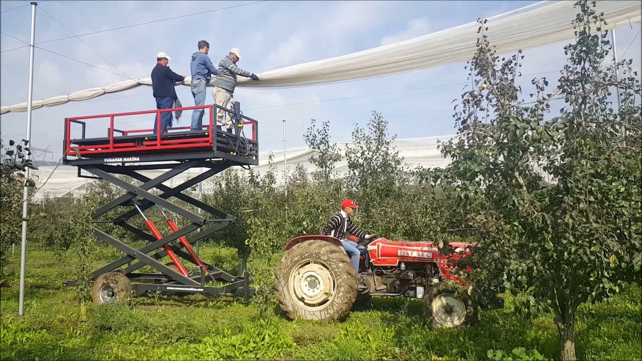 VURANER MAKİNA ÇİFT MAKASLI PLATFORM RÖMORK 5M YÜKSEKLİK