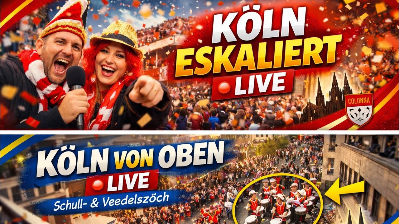 LIVE: Schul- & Veedelszöch Köln 2026 | Karnevalssonntag vom Augustinerplatz 🎉