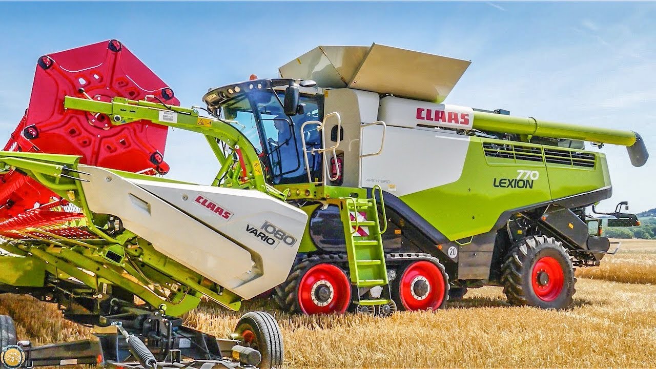 Großmähdrescher / 2  CLAAS LEXION 770 Terra Trac - Getreideernte
