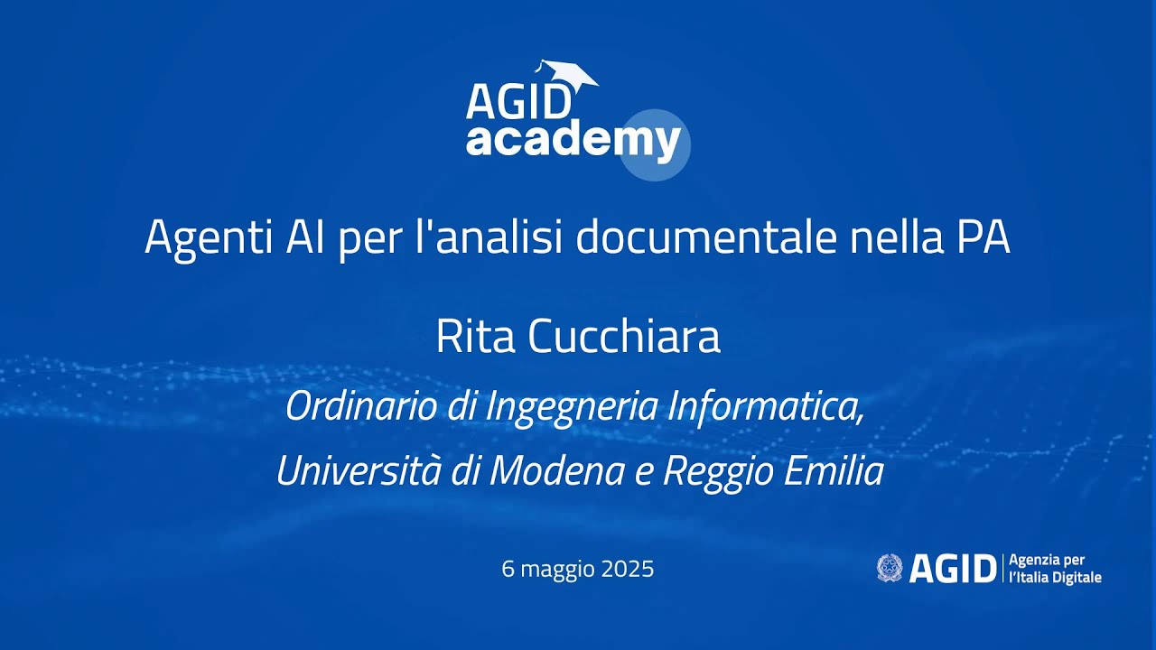 Agenti AI per l'analisi documentale nella PA - Rita Cucchiara