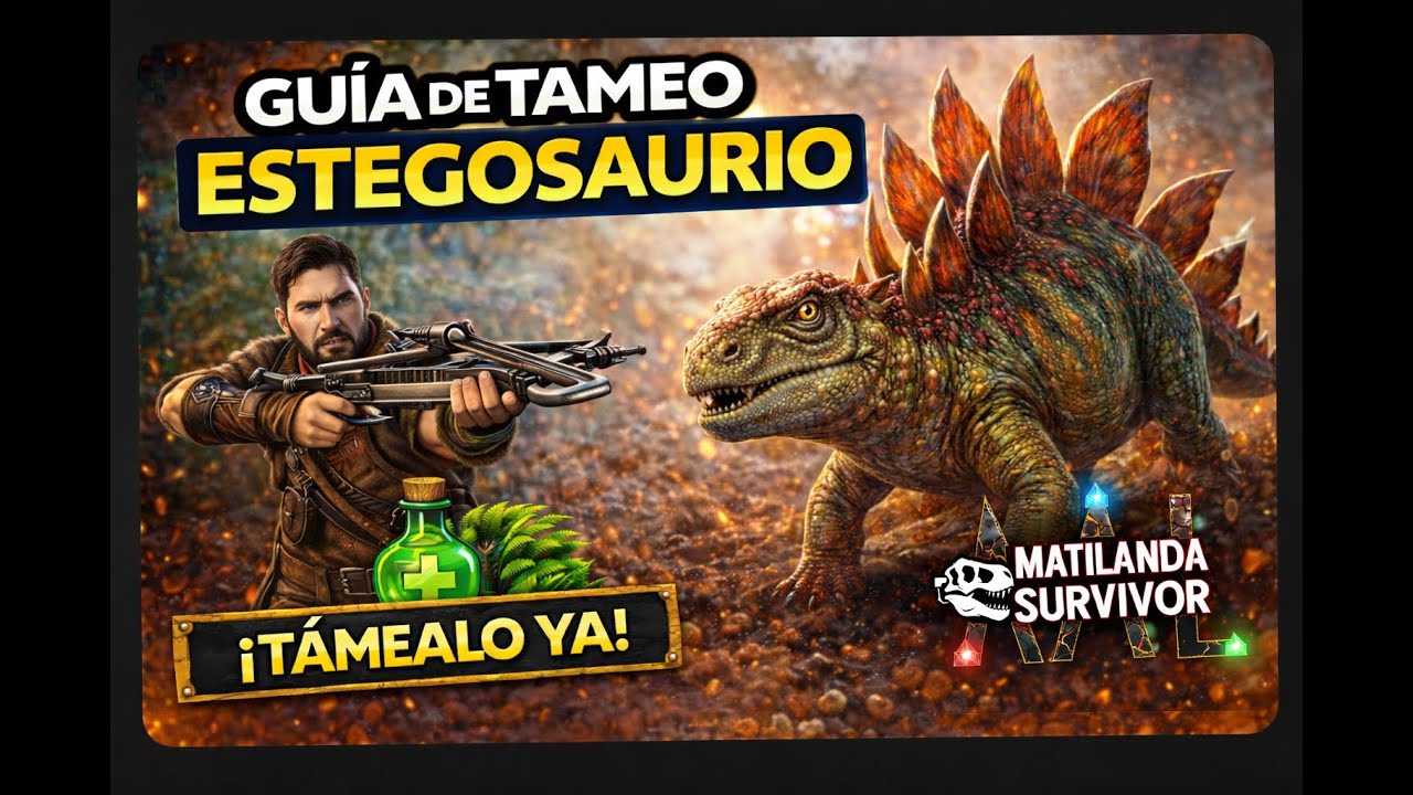 COMO TAMEAR a un ESTEGOSAURIO 🦕 | ARK Survival Ascended - Guia para principiantes 2026