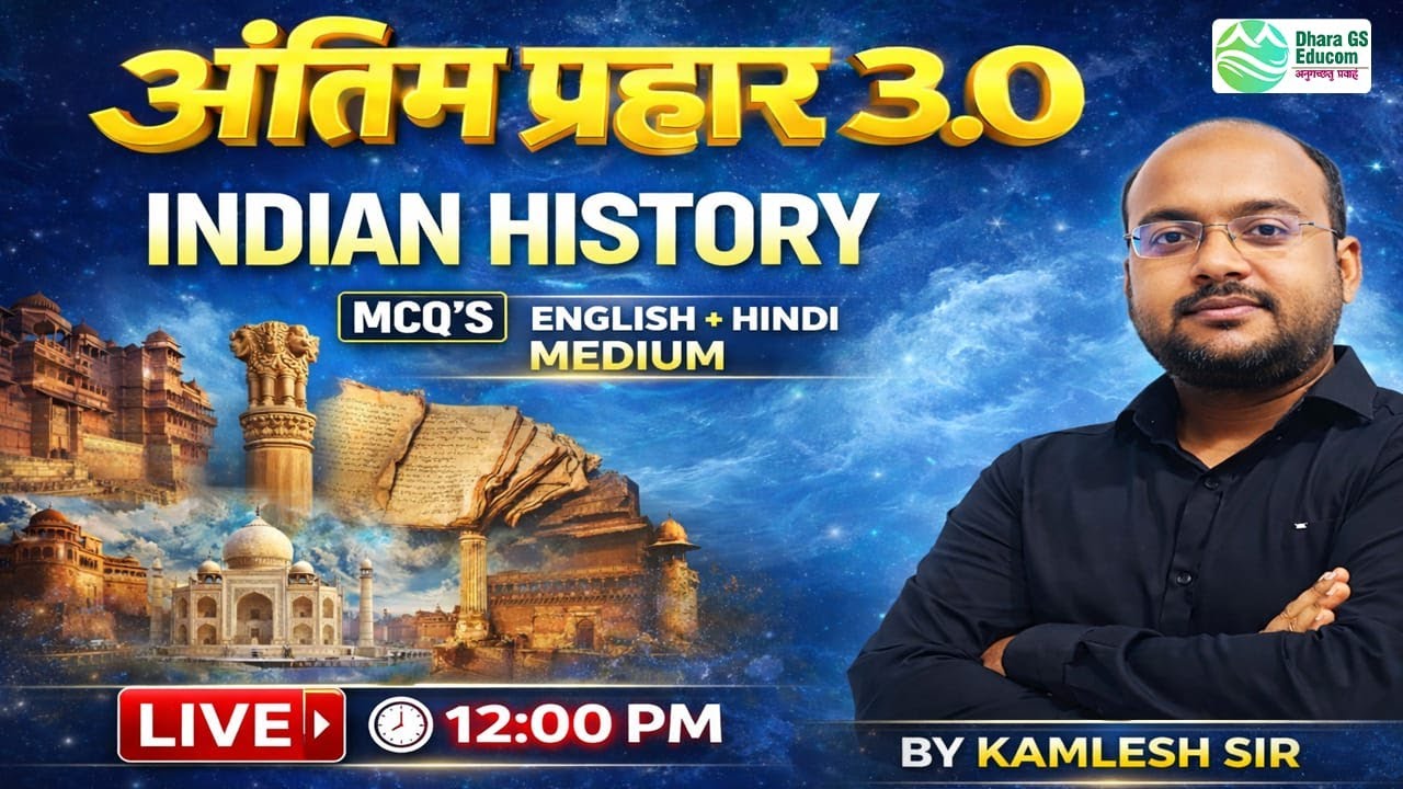 Antim prahar 3.0 | Ind History MCQ'S | Target CGPSC - 2025 | सफलता की तैयारी | By Kamlesh Sir #cgpsc