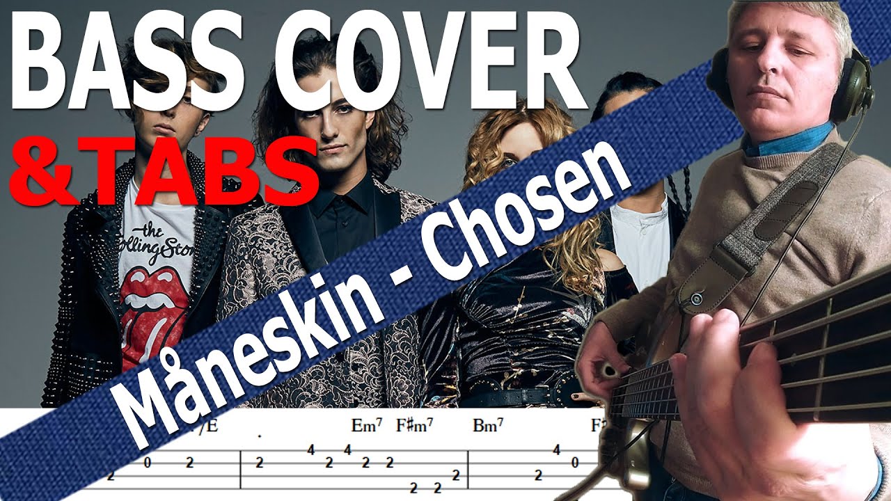 Måneskin - Chosen (Bass Cover) +TABS