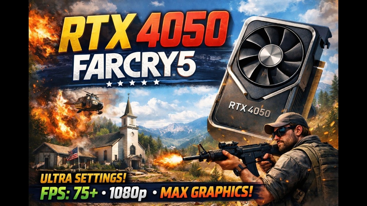 Farcry5 Benchmark --- RTX 4050 --- i7 13650 --- Ultimate Benchmark --- 1080p.2K.4K