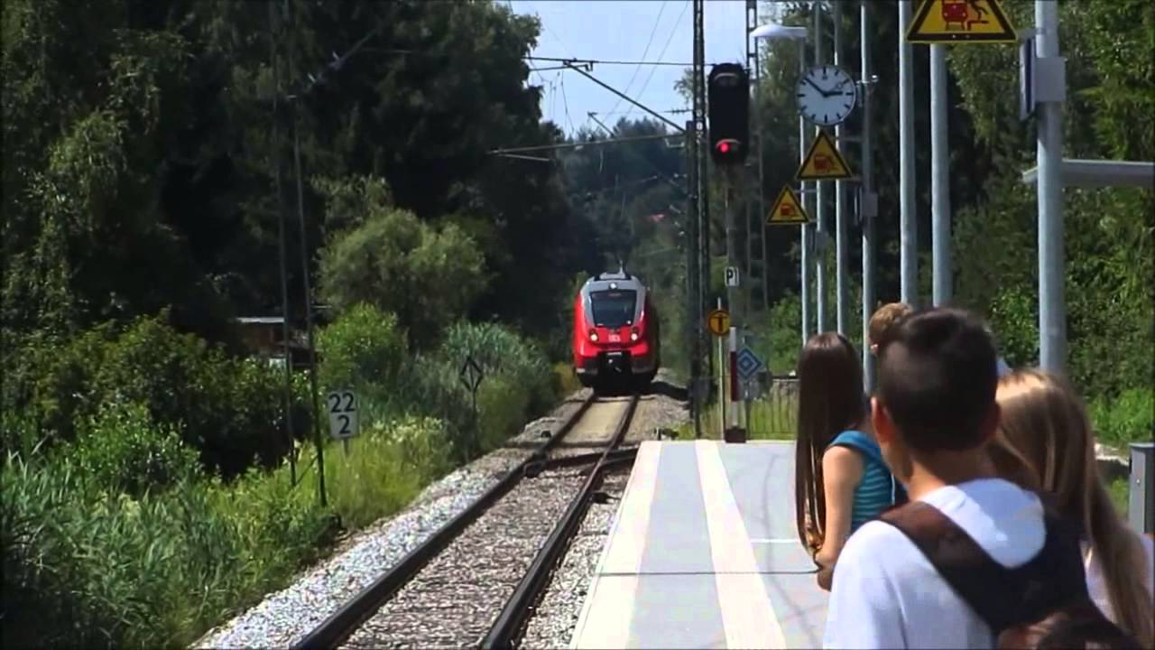 Bahnhof Penzberg mit Werdenfelsbahn [ 15/16.07.2014 ]
