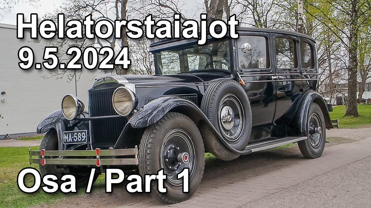 Museoautoajot, Vintage autot, OSA 1. Hotelli. Gustavelund, Tuusula.