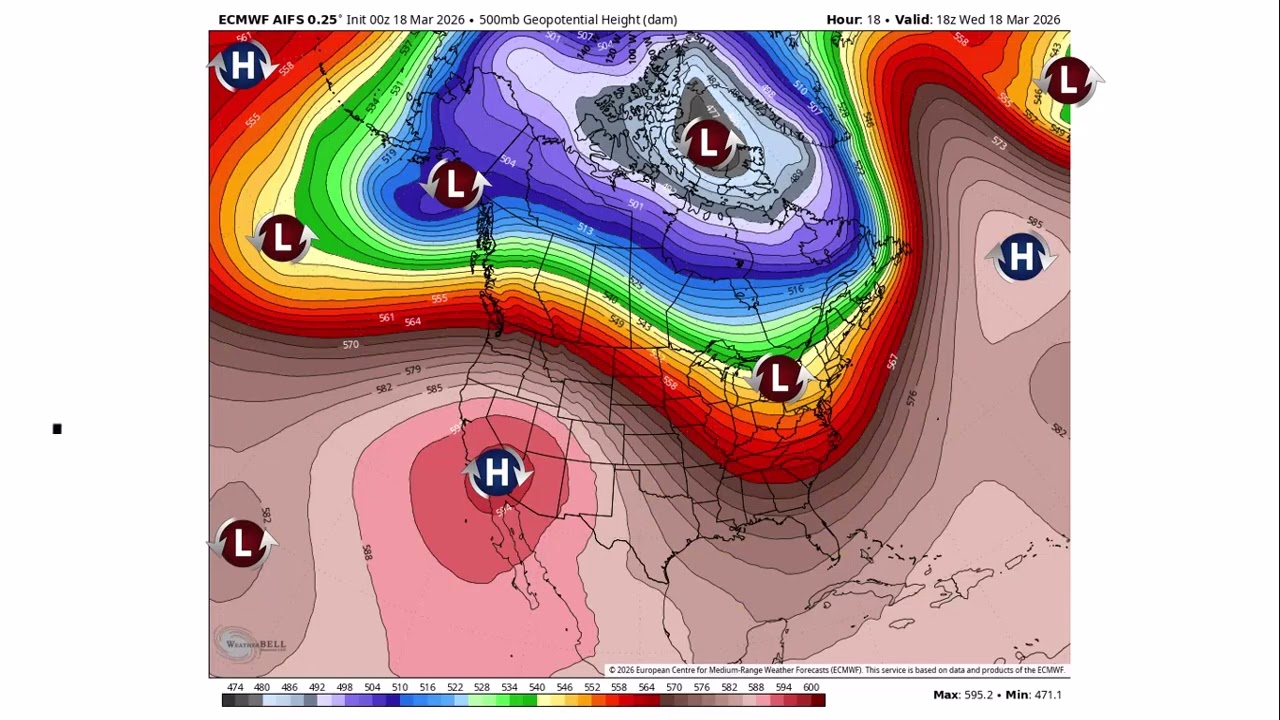 Прогноз погоды на среду, 18 марта 2026 года, от Дона Дэя, Вайоминг.