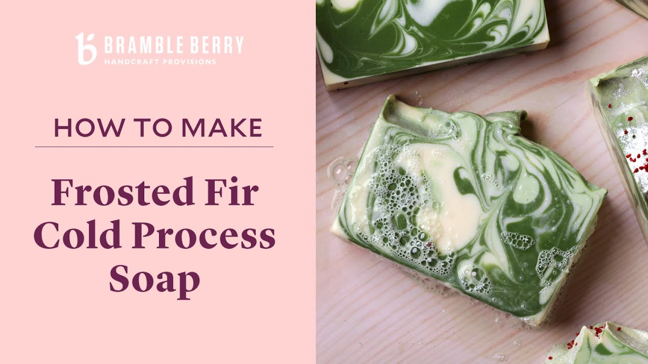 Anne-Marie Makes Frosted Fir Cold Process Soap - Perfect Holiday Gifts | Bramble Berry