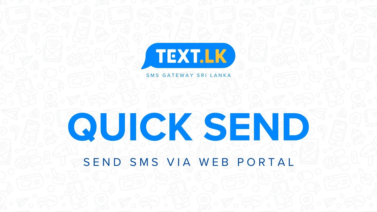 Text.lk Quick Send | Text.lk - SMS Gateway Sri Lanka