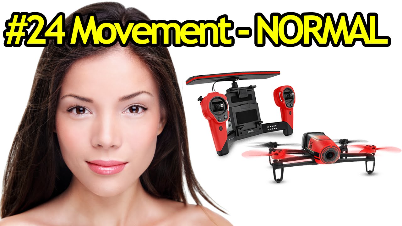 Tutorial #24 Parrot Bebop Drone Movements in NORMAL Piloting Mode - Quadcopter with Camera